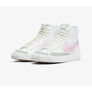 Nike Blazer Mid "77 Woman's Size 6 / 4.5 youth New no Box White and Pink